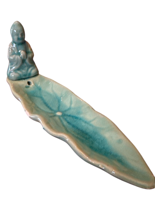 Ceramic Buddha Incense Holder - Imperfect